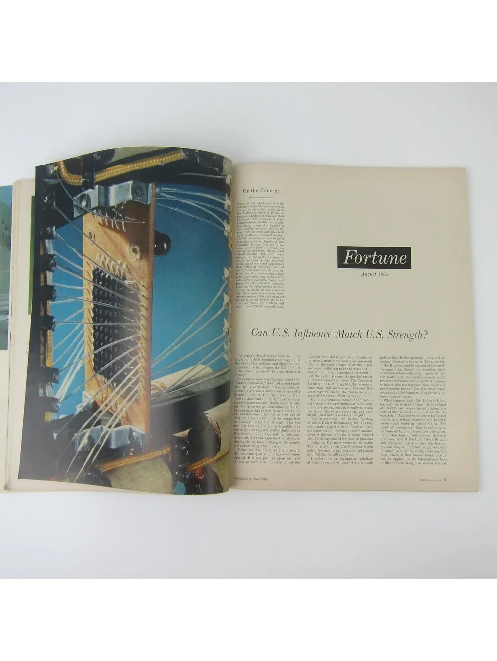 Vintage FORTUNE Magazine August 1954 Phillips Petroleum, Motorola, Caterpillar